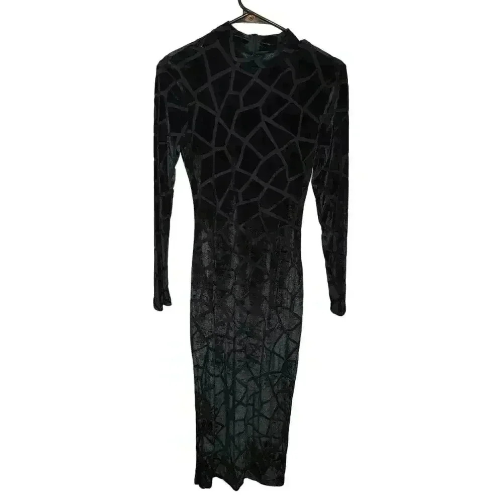 Black Velvet Style Holiday Dress